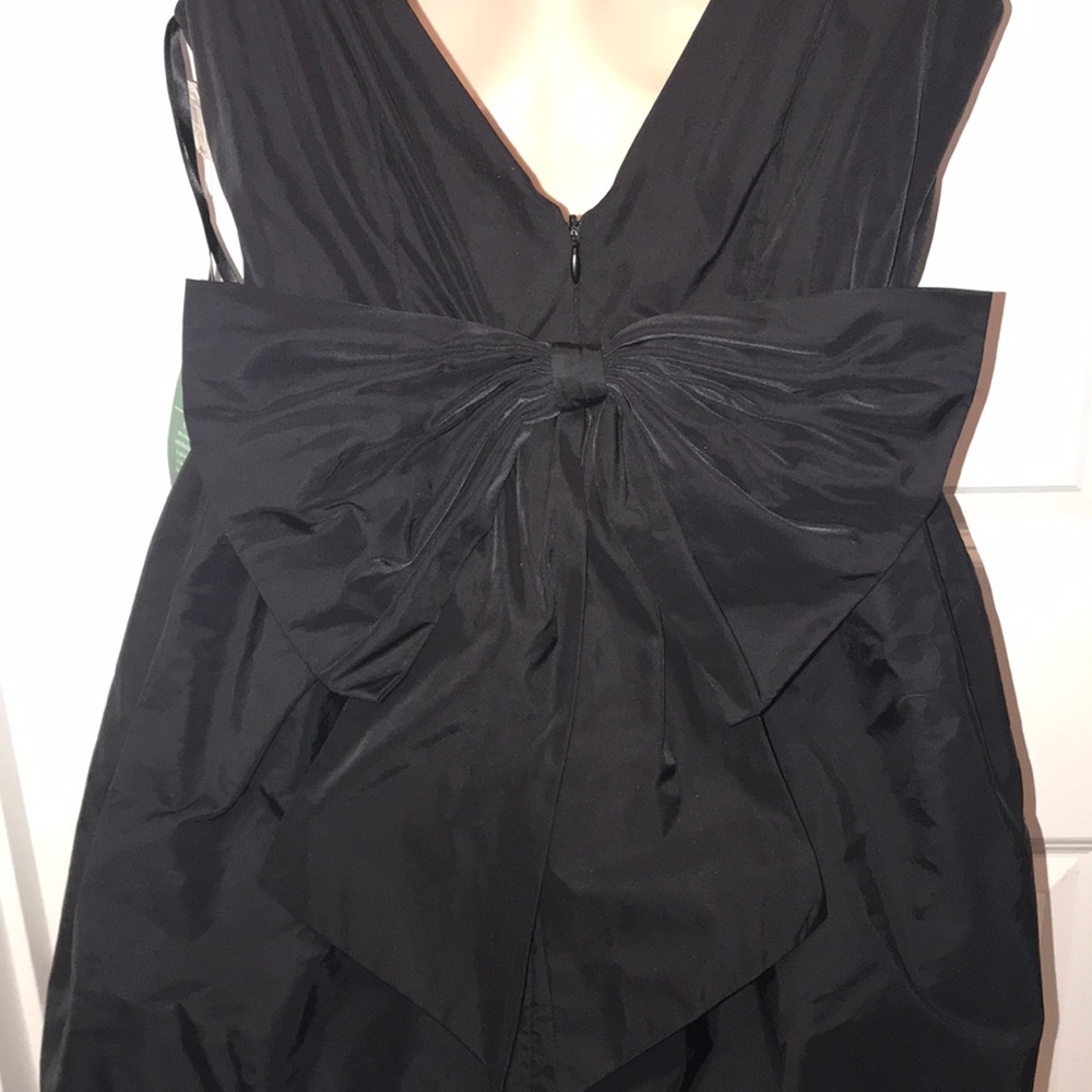 Black bow back dress